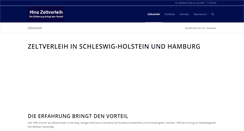 Desktop Screenshot of hinz-zeltverleih.de