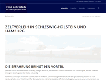 Tablet Screenshot of hinz-zeltverleih.de